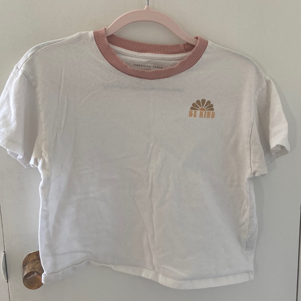 American Eagle Boxy Cropped Tee